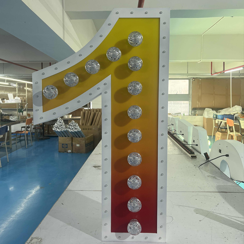  定制灯泡字LED发光字 游乐场婚庆派对酒吧广告字